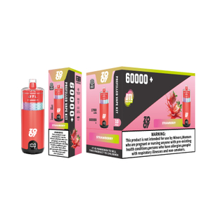 ZOOY VAPE MEGA 60000 Jednorazowy Vape Puff 120K Trzy smaki Magazyn UE-L&oacute;d truskawkowy